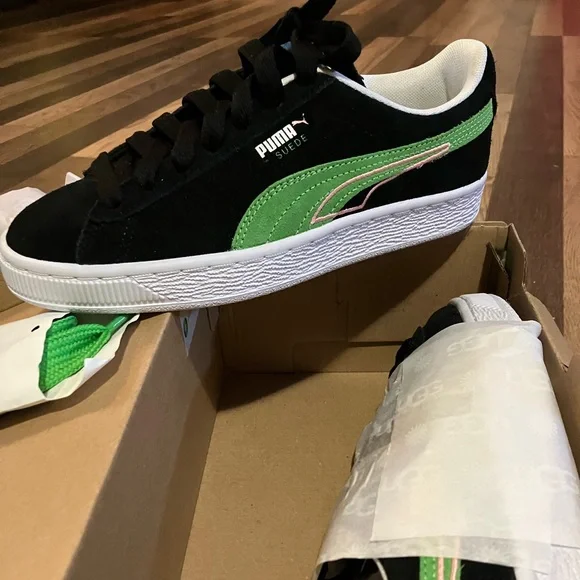 Puma Shoes Puma Suede Brand Love Black Green Pink Size 45 Mens
